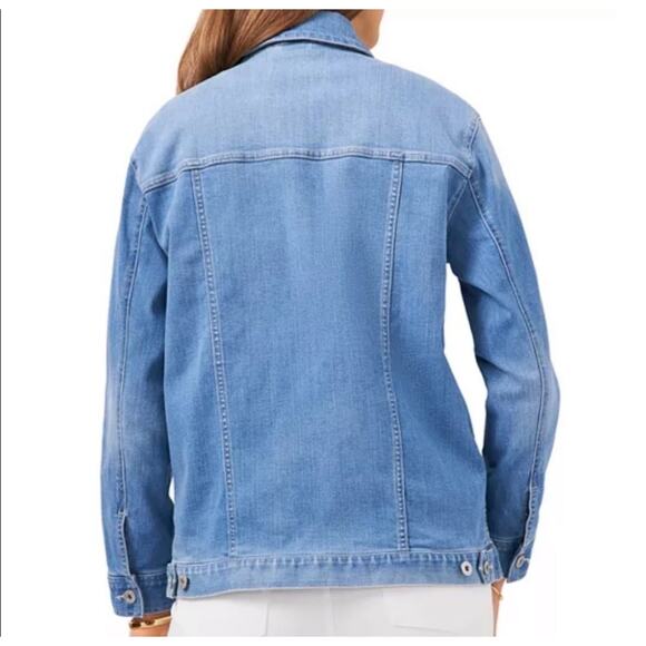 Vince Camuto Long Sleeve Jean Trucker Jacket Women’s Size Small Soft Denim 4 / 6 - Picture 2 of 10